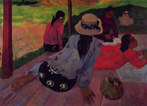 Paul Gauguin Afternoon Rest, Siesta china oil painting image